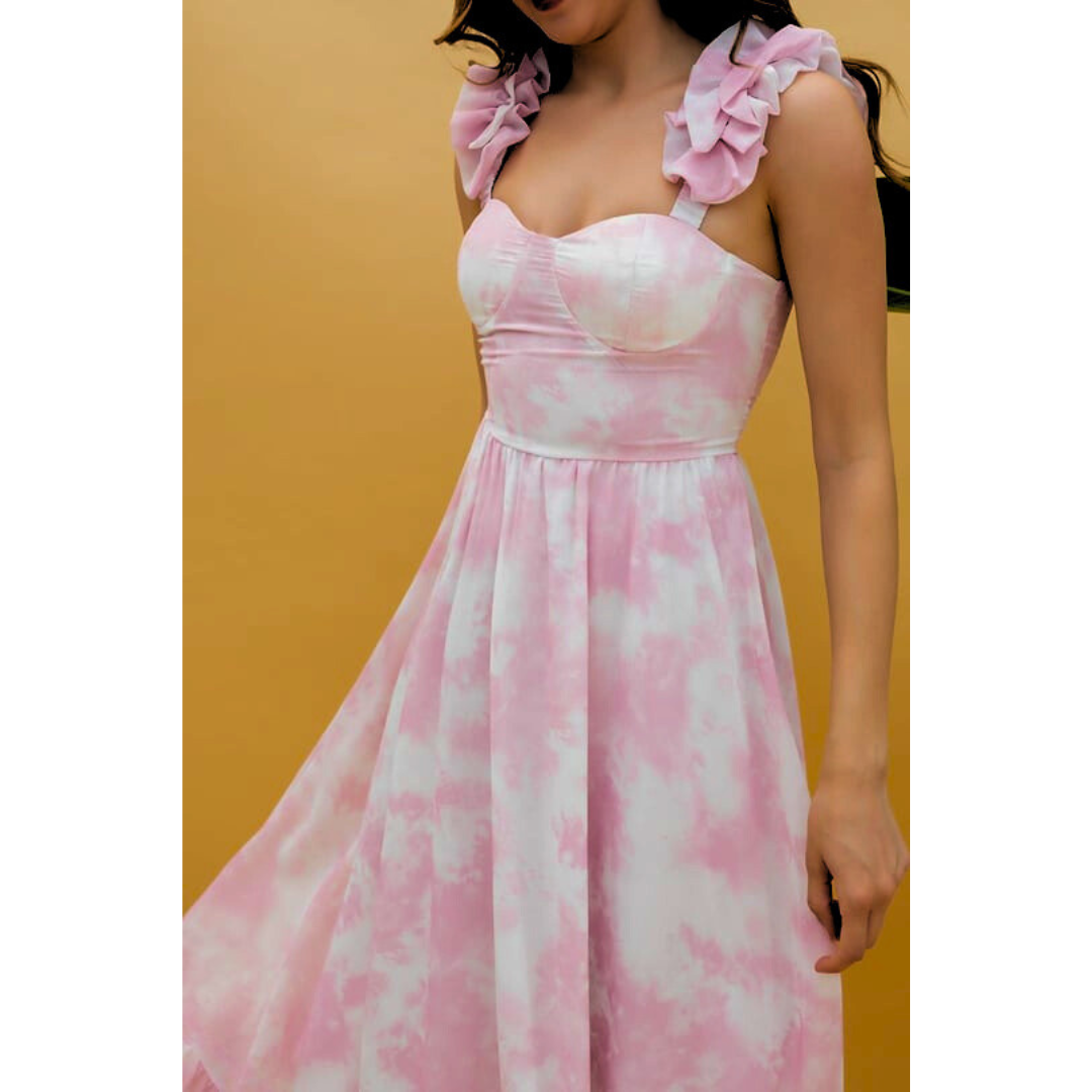 Sarah - Ruffled Midi Dress