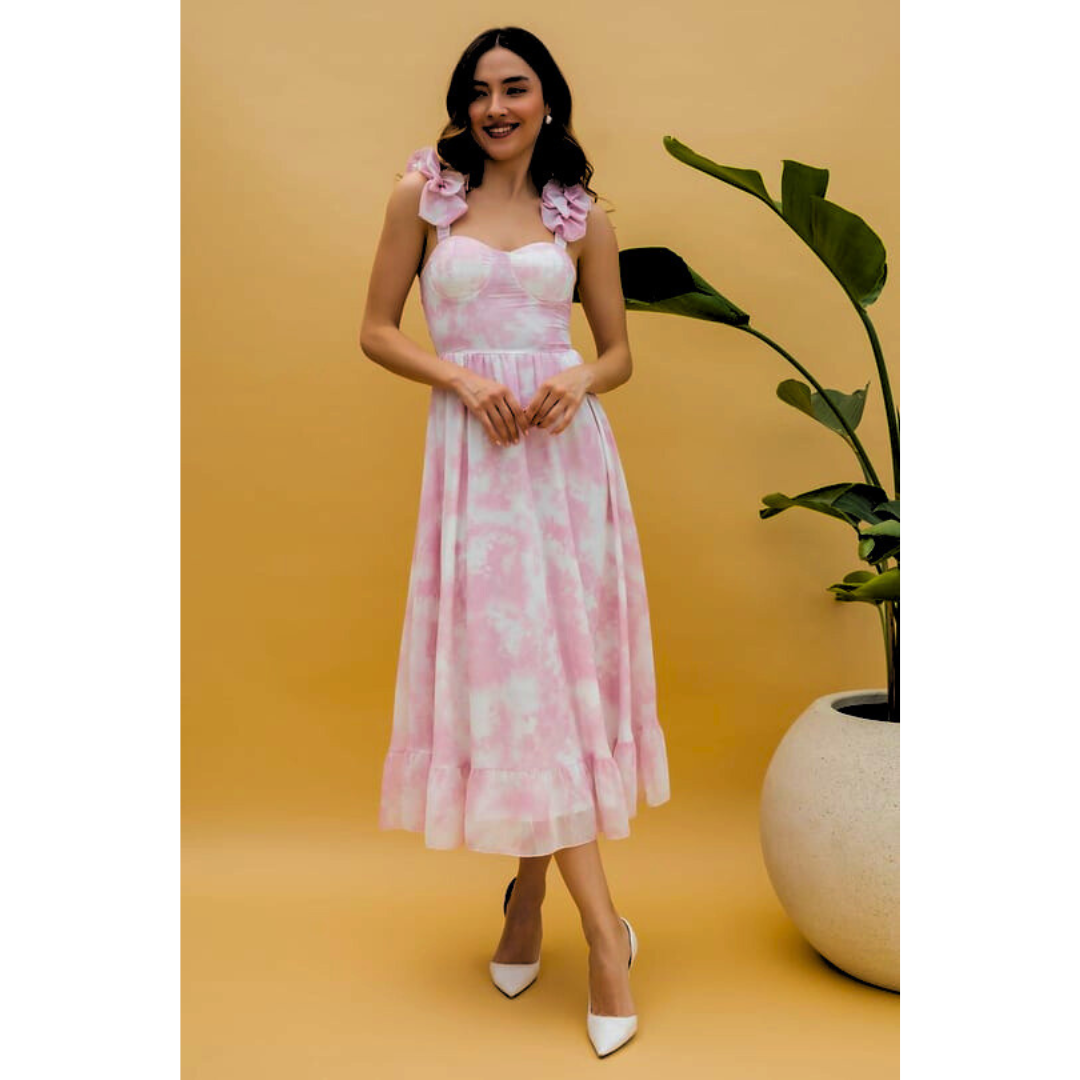 Sarah - Ruffled Midi Dress