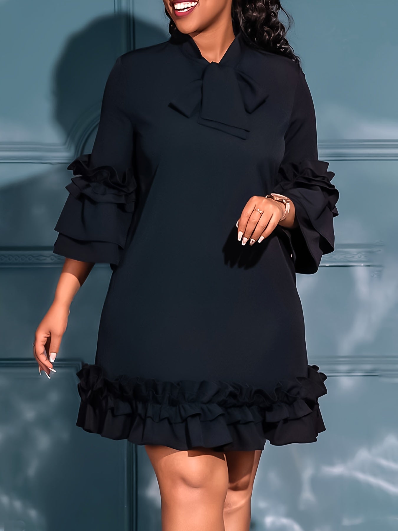 Valeria - Bold Ruffled Dress