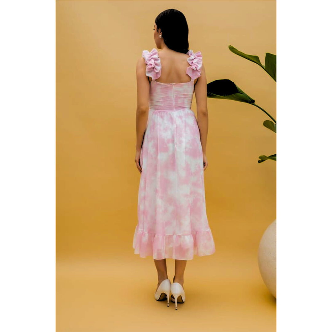 Sarah - Ruffled Midi Dress
