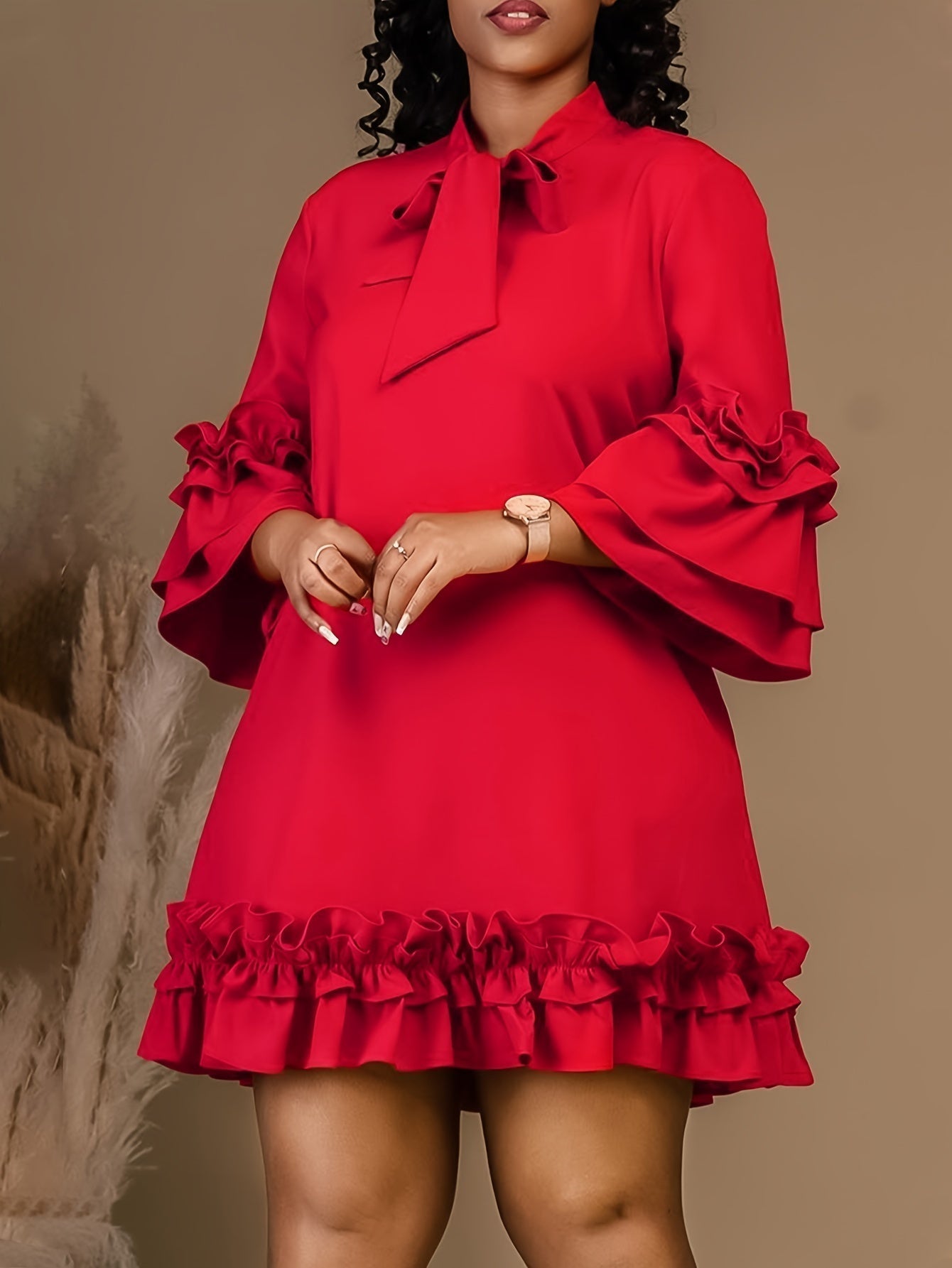 Valeria - Bold Ruffled Dress