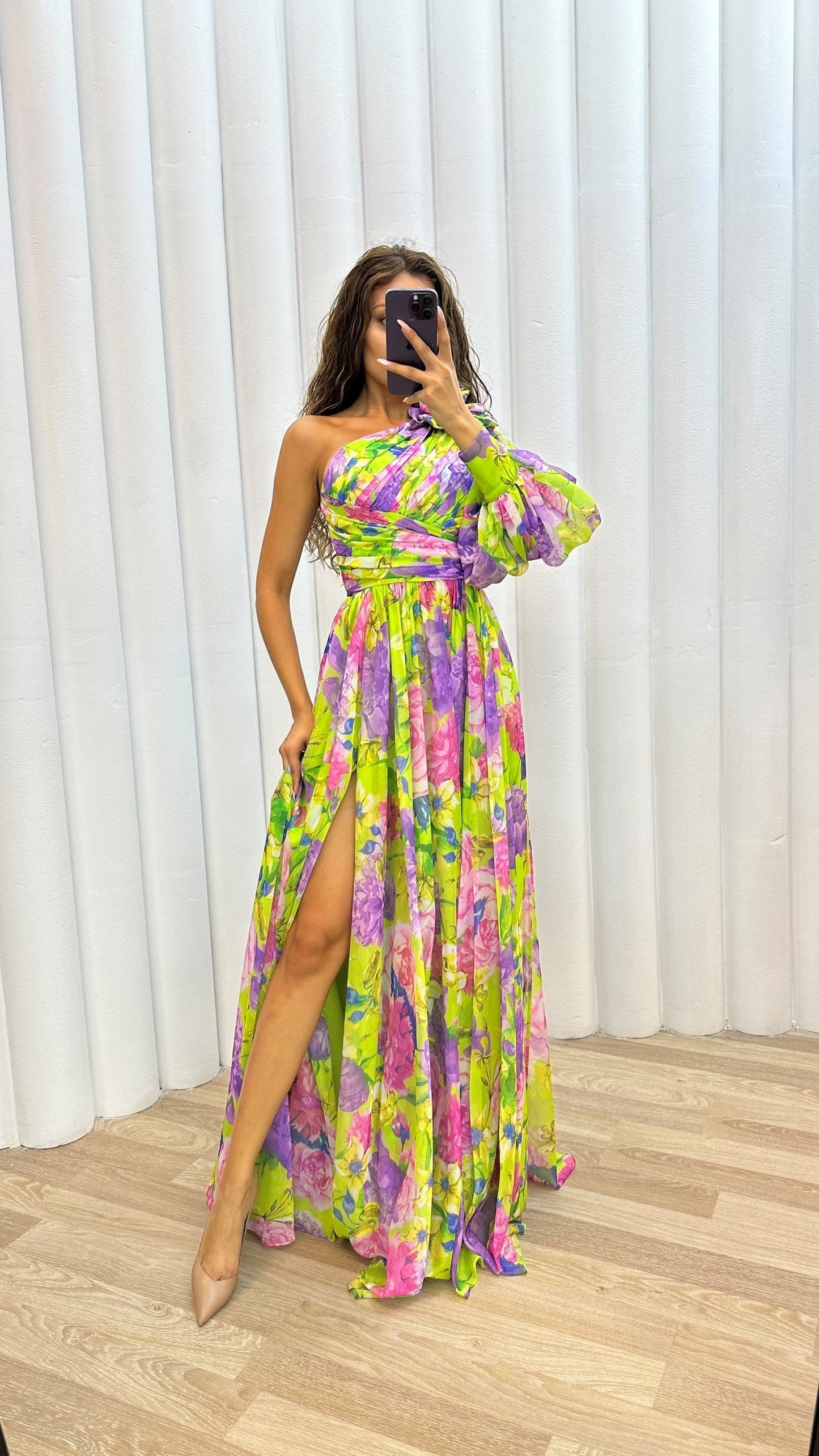 Azaria - Tropical Flowy Dress