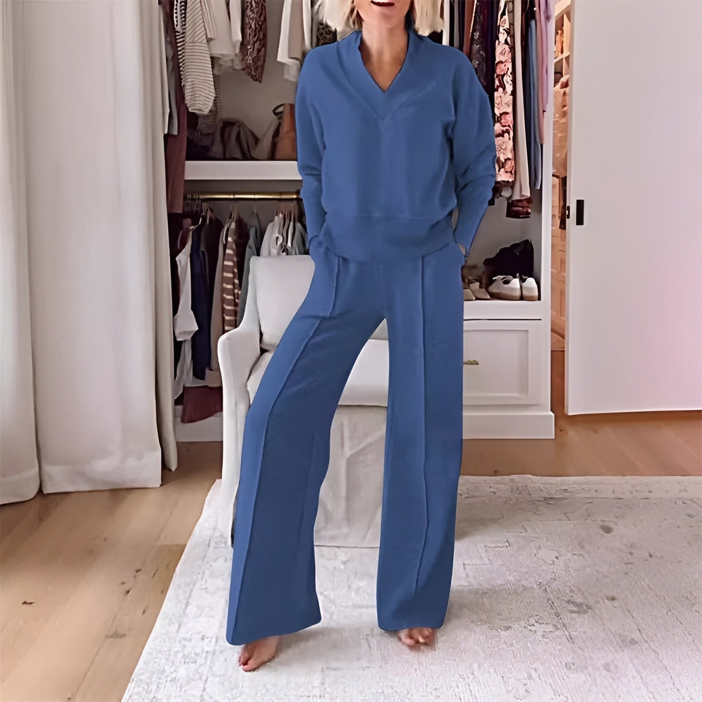 Allia - Wide-Leg Lounge Set