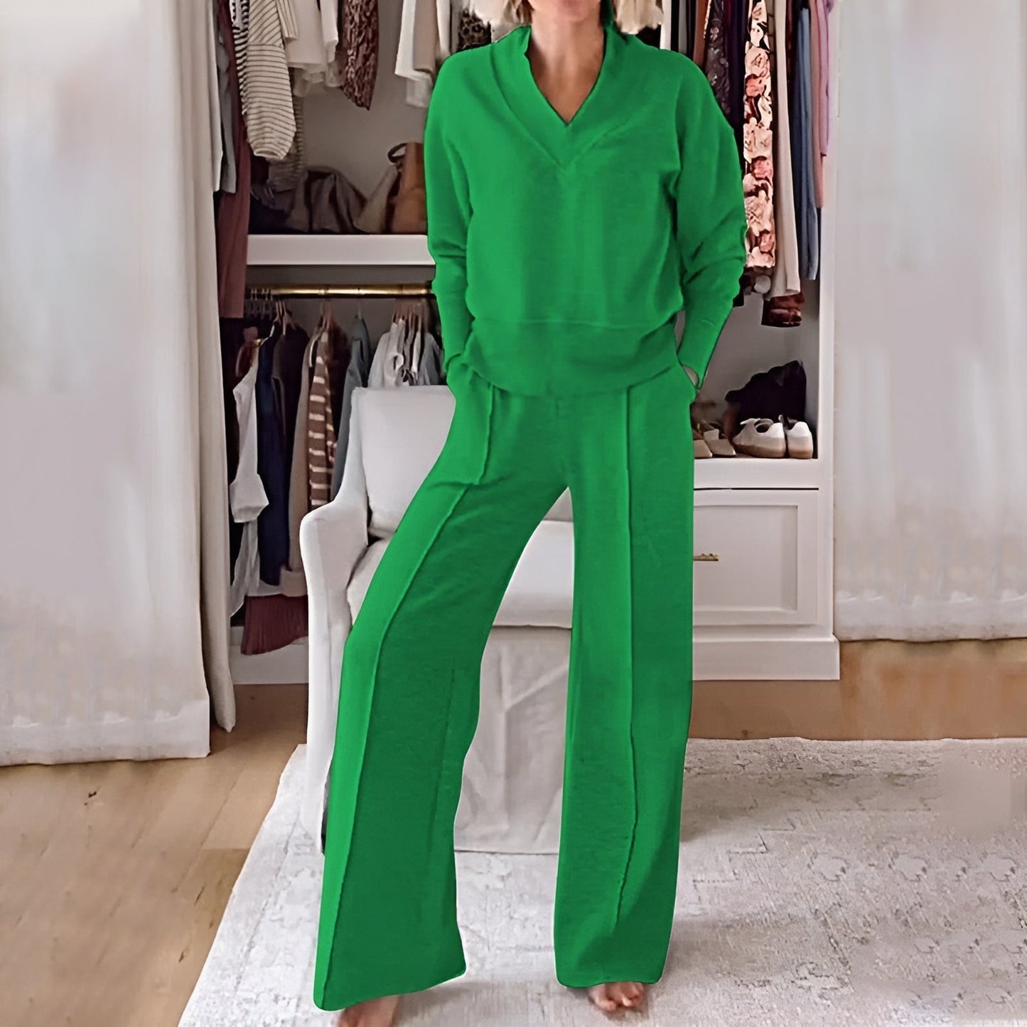 Allia - Wide-Leg Lounge Set