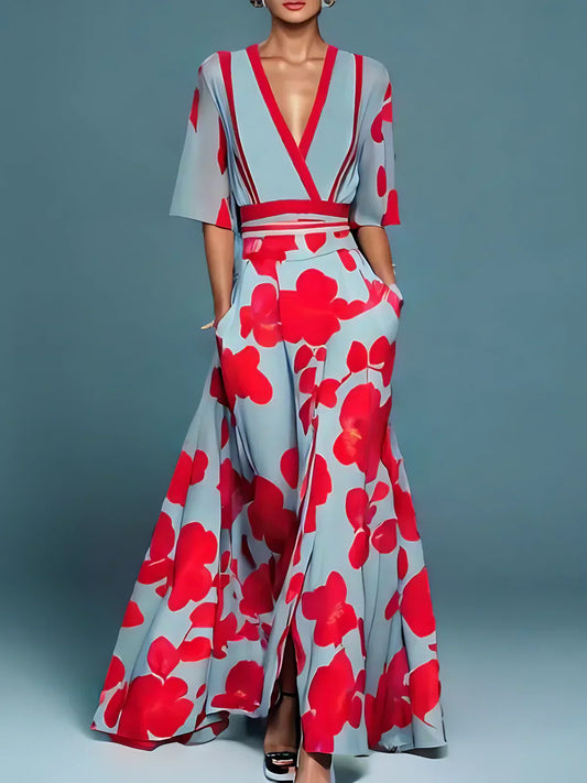 Zylira - Elegant Floral Dress