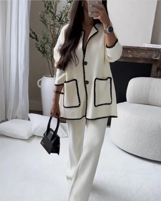 Alicia - Contrast Trim Ensemble Set