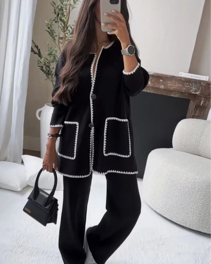 Alicia - Contrast Trim Ensemble Set