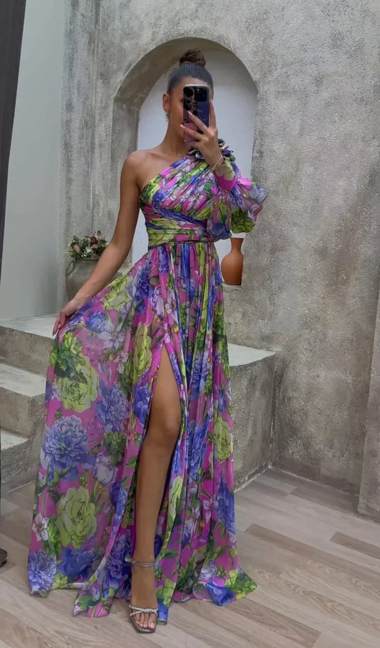 Azaria - Tropical Flowy Dress
