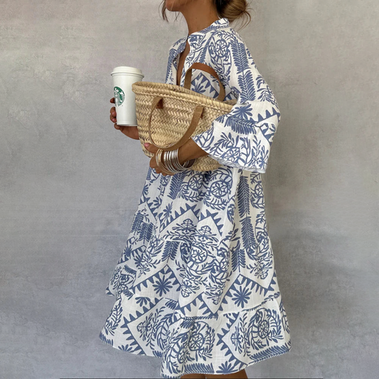 ANJIE - Relaxed Boho Tunic Dress