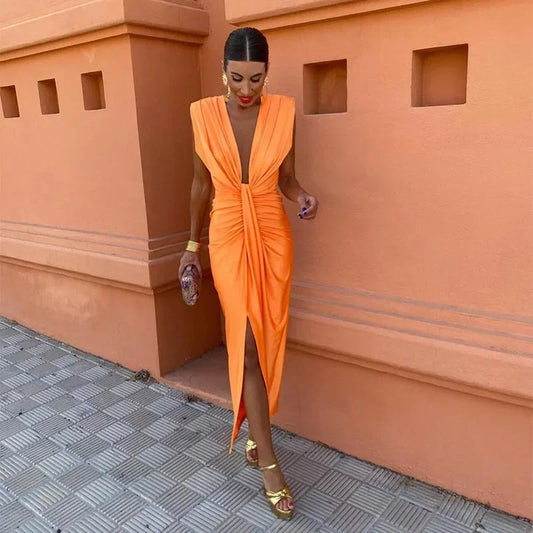 Ariana - Elegant Draped Evening Dress
