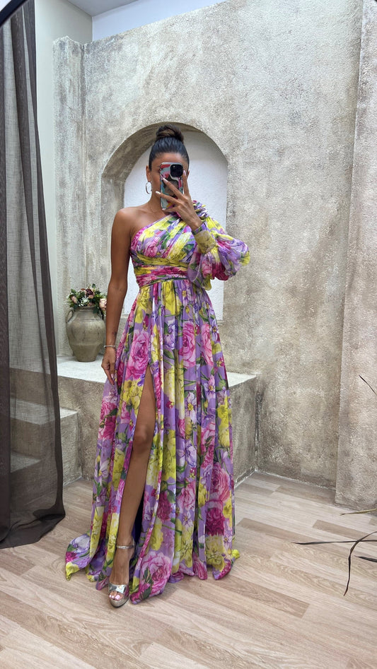 Azaria - Tropical Flowy Dress