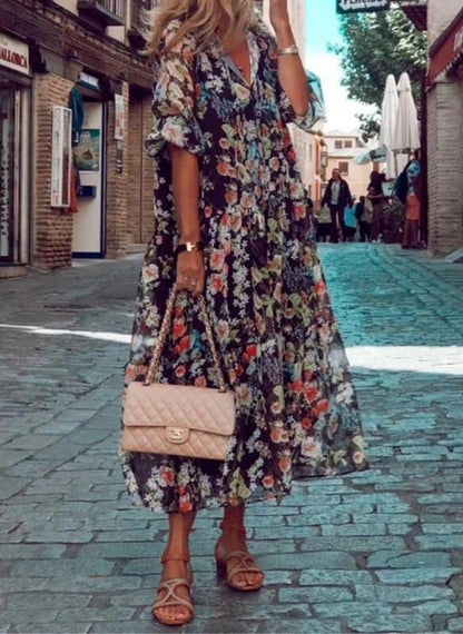 Calie - Floral Vintage Dress