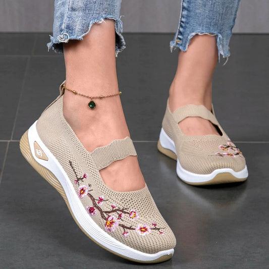 Clarise - Comfort Fit Floral Shoes