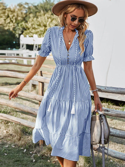 Bernice - Classic Striped Dress