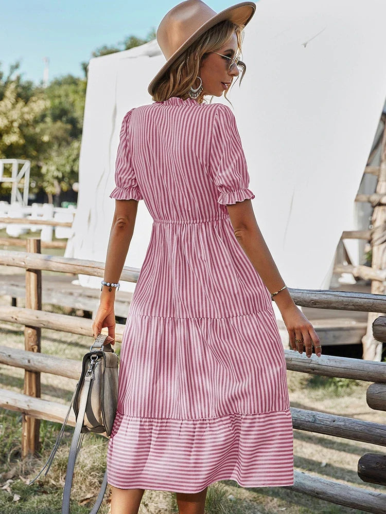 Bernice - Classic Striped Dress