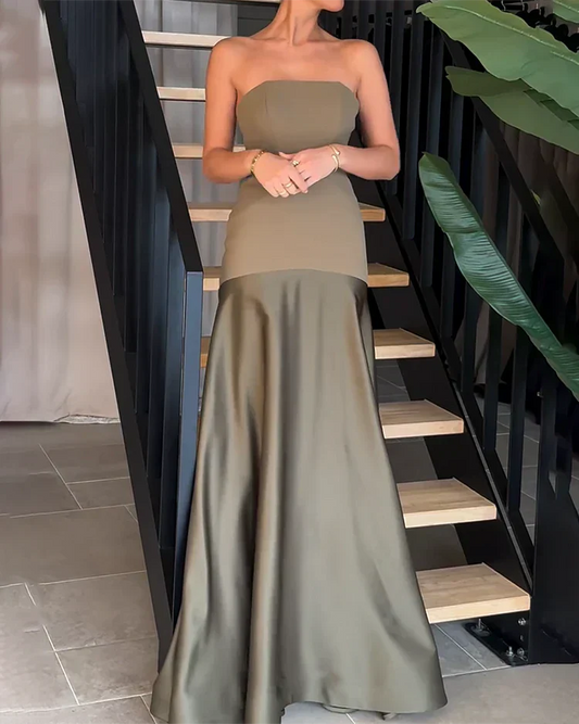 Winona - Elegant Strapless Maxi Dress